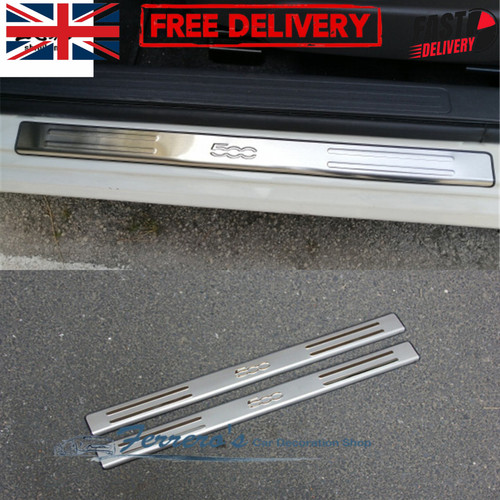 Stainless steel door sill - 2x,