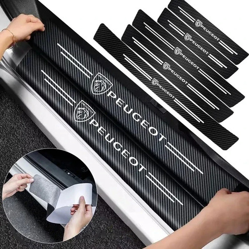 4pcs peugeot carbon fibre - carbon,
