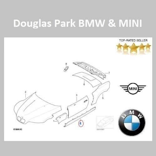 Bmw genuine pair - sill, panel